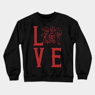 Beholder Love 1, red Crewneck Sweatshirt